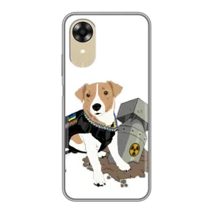 Чехол с принтом Собаки Патрон для Oppo A17k (Пёс Патрон с ракетой)