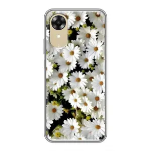 Чохол з ромашками на Oppo A17k (Рамка в ромашках)