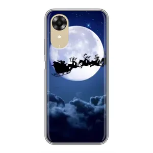 Чохол Санта Клаус для Oppo A17k (Санта - місяць)