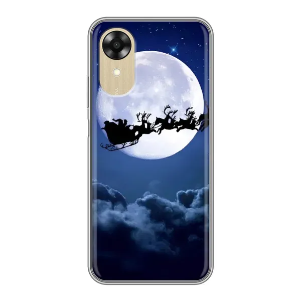 Чехол с рисунком «Санта - луна» для OPPO A17k Чехол с рисунком «Санта - луна» для OPPO A17k