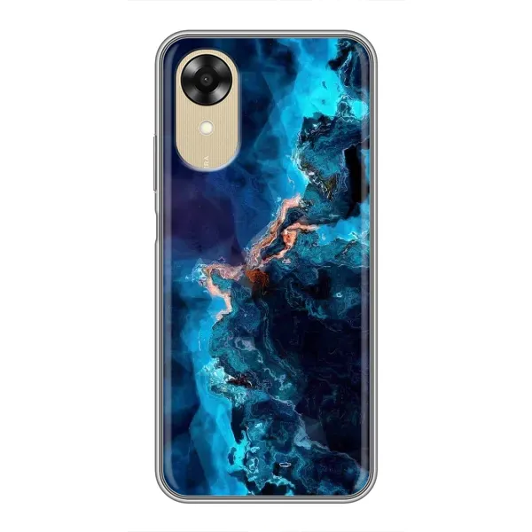 Чехол с рисунком «Синий мрамор» для OPPO A17k Чехол с рисунком «Синий мрамор» для OPPO A17k