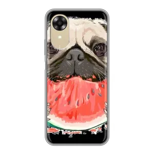 Чохол (ТПУ) Милі песики для Oppo A17k (Смішний Мопс)