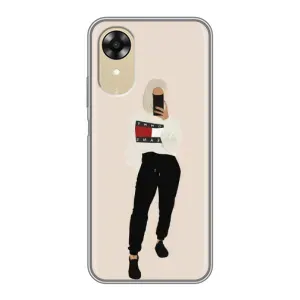 Силиконовый Чехол на Oppo A17k с картинкой Стильных Девушек (Стильная)