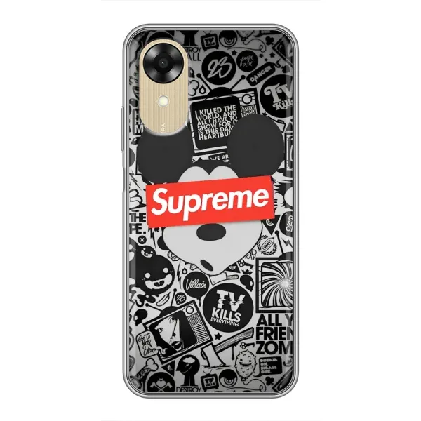 Чехол с рисунком «Supreme Маус» для OPPO A17k Чехол с рисунком «Supreme Маус» для OPPO A17k