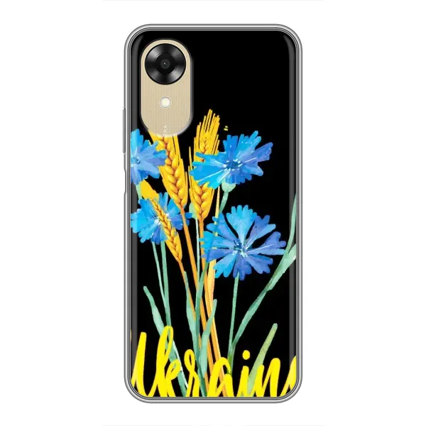 Чехол с рисунком «Ukraine в цветочках» для OPPO A17k Чехол с рисунком «Ukraine в цветочках» для OPPO A17k