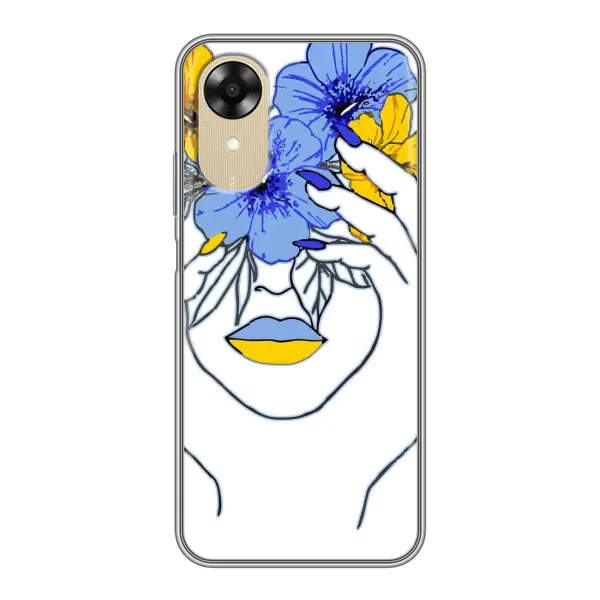 Чехол с рисунком «Украинка на всю голову» для OPPO A17k Чехол с рисунком «Украинка на всю голову» для OPPO A17k