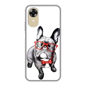 Бампер для Oppo A17k з картинкою "Песики" (В окулярах)