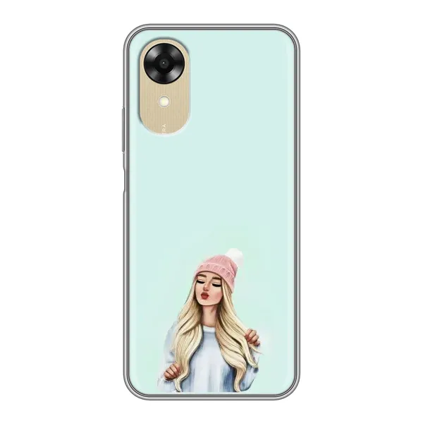 Чехол с рисунком «В шапке» для OPPO A17k Чехол с рисунком «В шапке» для OPPO A17k