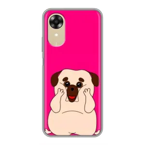 Чохол (ТПУ) Милі песики для Oppo A17k (Веселий Мопсік)