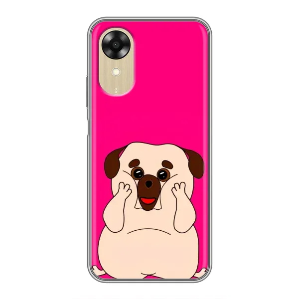 Чехол с рисунком «Веселый Мопсик» для OPPO A17k Чехол с рисунком «Веселый Мопсик» для OPPO A17k