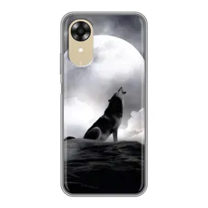 Чехол с Волком на Oppo A17k (Волк и луна)