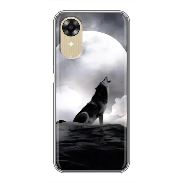 Чехол с рисунком «Волк и луна» для OPPO A17k Чехол с рисунком «Волк и луна» для OPPO A17k
