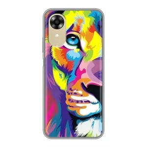 Чехол с картинкой на Oppo A17k (Яркий Лев)