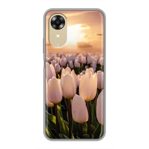 Чехол с рисунком «Закат с цветами» для OPPO A17k Чехол с рисунком «Закат с цветами» для OPPO A17k