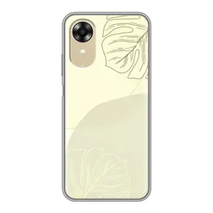 Чохол квітковий дизайн для Oppo A17k (Зелений фон)
