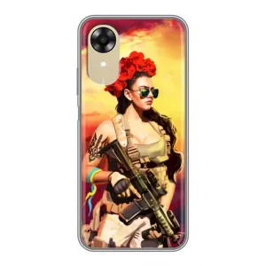 ЗСУ Чехлы (TPU) для Oppo A17k (Женщина солдат)