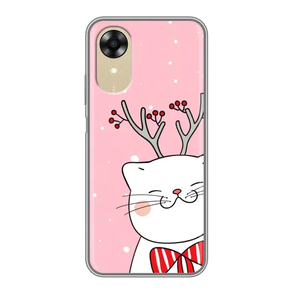 Чехол с рисунком «Зимний кот» для OPPO A17k Чехол с рисунком «Зимний кот» для OPPO A17k