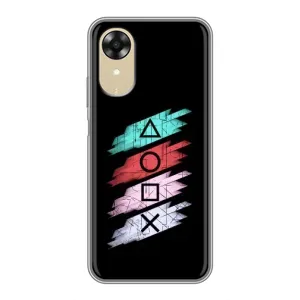 Чехол с рисунком «Значки Sony» для OPPO A17k