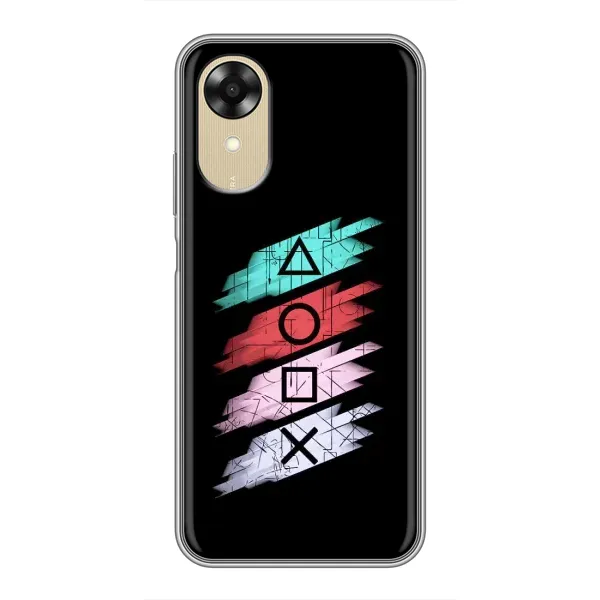 Чехол с рисунком «Значки Sony» для OPPO A17k Чехол с рисунком «Значки Sony» для OPPO A17k