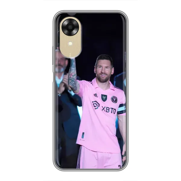 Чехол с рисунком «Золотой мяч Месси» для OPPO A17k