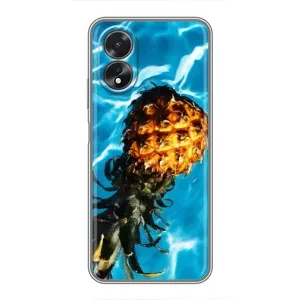 Чохол з зображенням смачної їжі для Oppo A18 (Ананас)