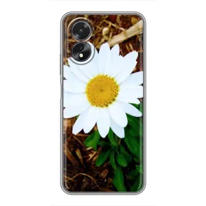 Чехол с ромашками на Oppo A18 (Белая ромашка)