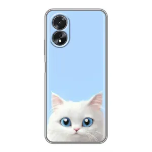 Чохол на тематику: Коти для OPPO A18 (Білий кіт)