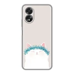 Чохол на тематику: Коти для OPPO A18 (Білий котик)