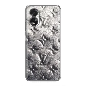 Текстурный Чехол Louis Vuitton для Оппо А18 (Бежевый ЛВ)