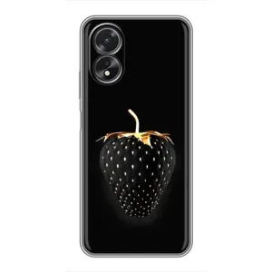 Чохол з зображенням смачної їжі для Oppo A18 (Чорна полуниця)
