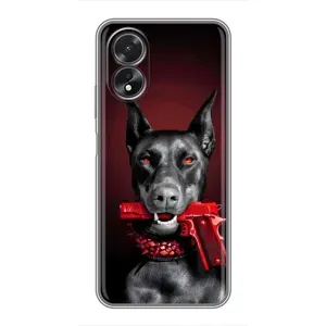 Чохол ДОБЕРМАН для Oppo A18 (Доберман злий)