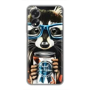 Силіконовий Чохол з Энотами на Oppo A18 (Єнот в окулярах)