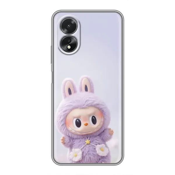 Чехол с рисунком «Фиолетовый Лабубу» для OPPO A18 Чехол с рисунком «Фиолетовый Лабубу» для OPPO A18