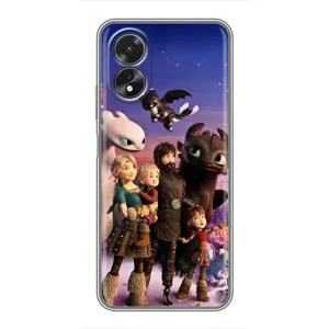 Чехол дракон Беззубик для Oppo A18 (Герои дракона)