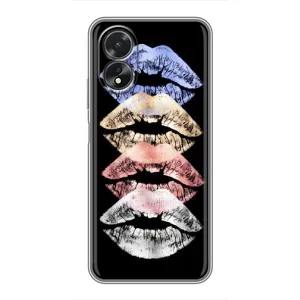 Чехол Стильные девушки на Oppo A18 (Губы)