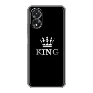 Чехол (Корона на чёрном фоне) для Оппо А18 (KING)