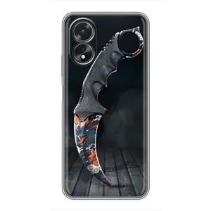 Чехол с рисунком «Кинжал КС ГО» для OPPO A18