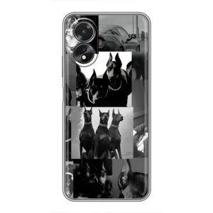 Чохол ДОБЕРМАН для Oppo A18 (Колаж Доберман)