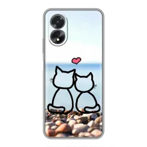 Силиконовые Чехлы Любимому человеку для Oppo A18 (Котейки)