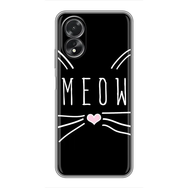 Чехол с рисунком «КОТИК MEOW» для OPPO A18 Чехол с рисунком «КОТИК MEOW» для OPPO A18