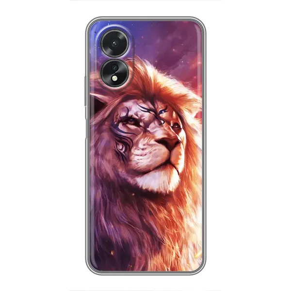 Чехол с рисунком «Красочный ЛЕВ» для OPPO A18 Чехол с рисунком «Красочный ЛЕВ» для OPPO A18