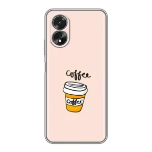 Чохол з зображенням смачної їжі для Oppo A18 (Кружка Кави)