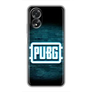 Чохол (TPU) з картинкою "Лого Пабг" на Оппо А18 (Лого PUBG)