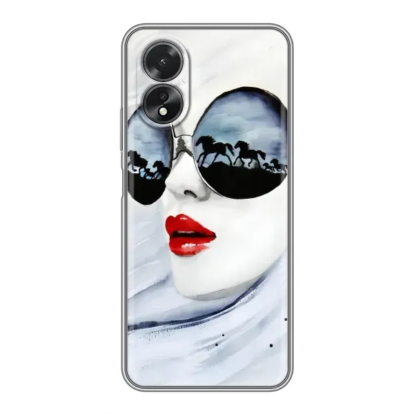 Чехол с рисунком «Любительница коней» для OPPO A18 Чехол с рисунком «Любительница коней» для OPPO A18