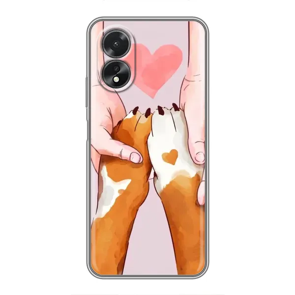 Чехол с рисунком «Любовь к собакам» для OPPO A18 Чехол с рисунком «Любовь к собакам» для OPPO A18