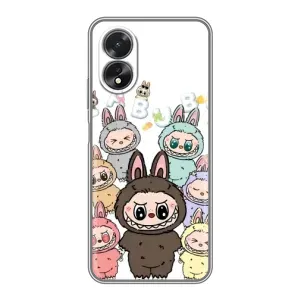 Чохол з принтом Лабубу для Oppo A18 (Маленькі Лабубу)