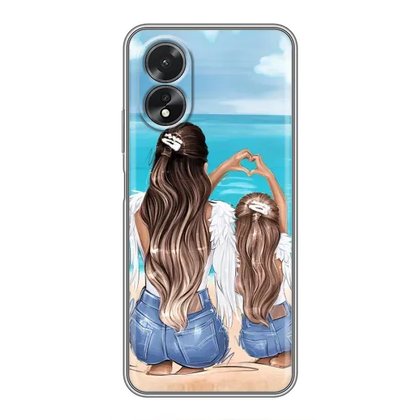 Чехол с рисунком «Мама и дочь» для OPPO A18 Чехол с рисунком «Мама и дочь» для OPPO A18