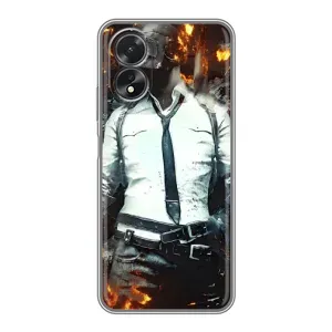 Чохол з картинкою "Герой Pubg" на Oppo A18 (Man Пубг)