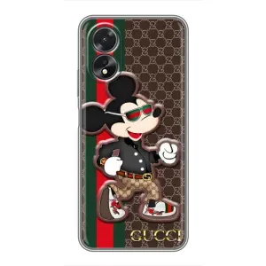 Чехлы Бренд GUCCI для Oppo A18 (Маус Гуччи)