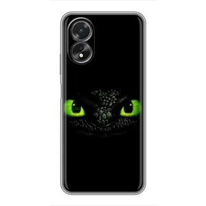 Чехол дракон Беззубик для Oppo A18 (Глаза Беззубика)